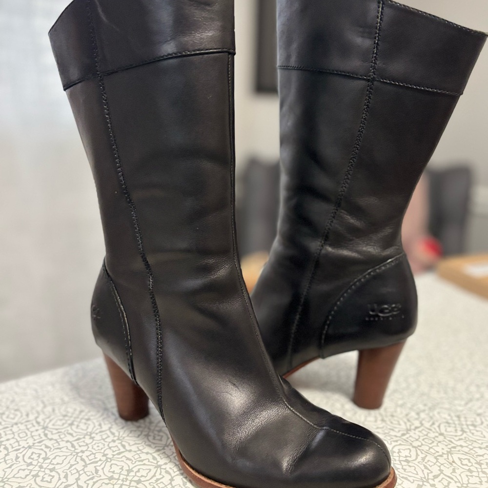 UGG Women's Black Leather Boots